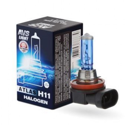 Галогенная лампа H11 AVS ATLAS BOX/5000К/12V.55W
