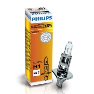 Галогенная лампа H1 PHILIPS+30% 12V/55W