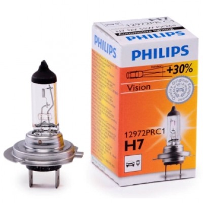 Галогенная лампа H7 PHILIPS+30% 12V/55W